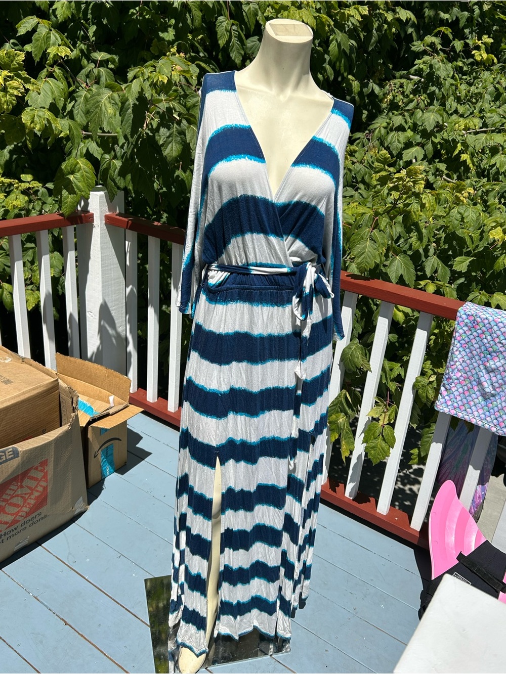 💣 VERONICA M BUNDLE 💣 — 5 for $10 | Striped Self-Tie Waist Maxi Dress